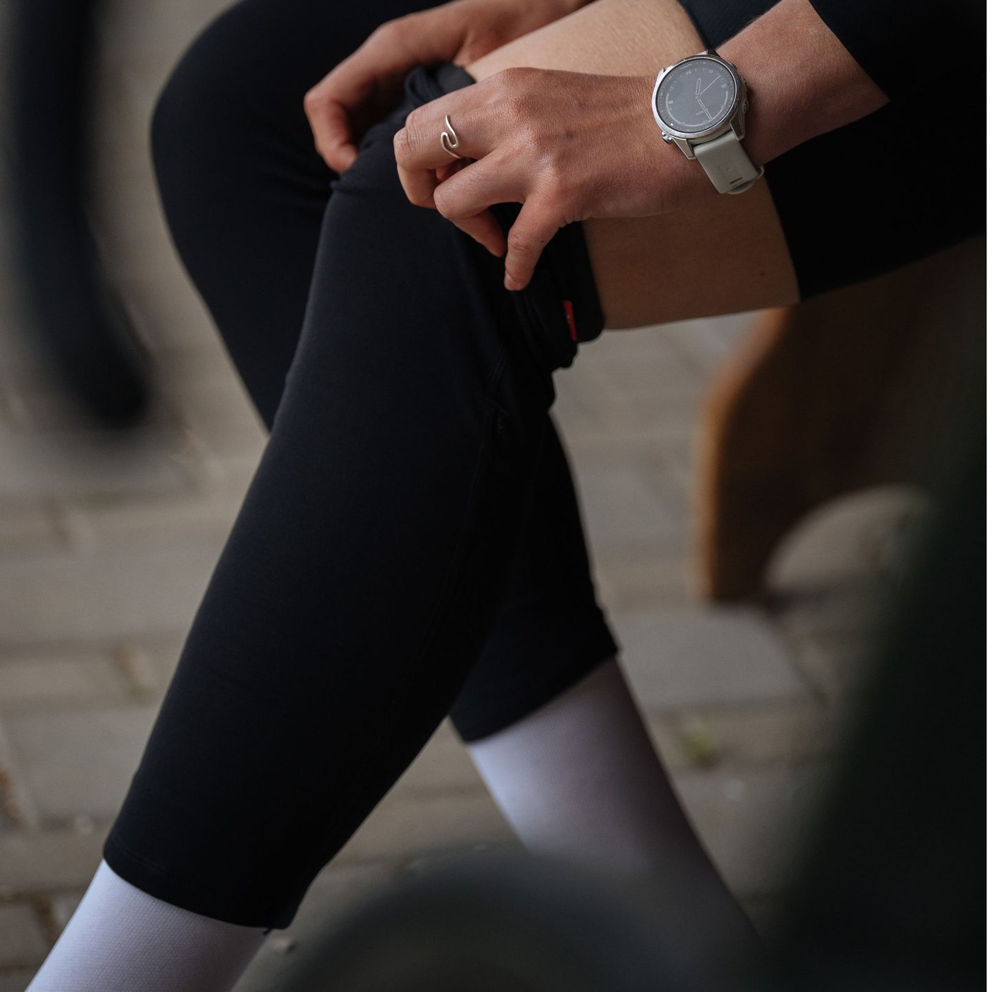"No Bumps" 3/4 Cycling Knee Warmers