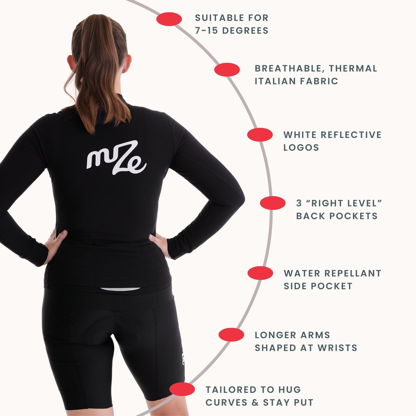 "Warm As Toast" Long Sleeve Winter Cycling Jersey