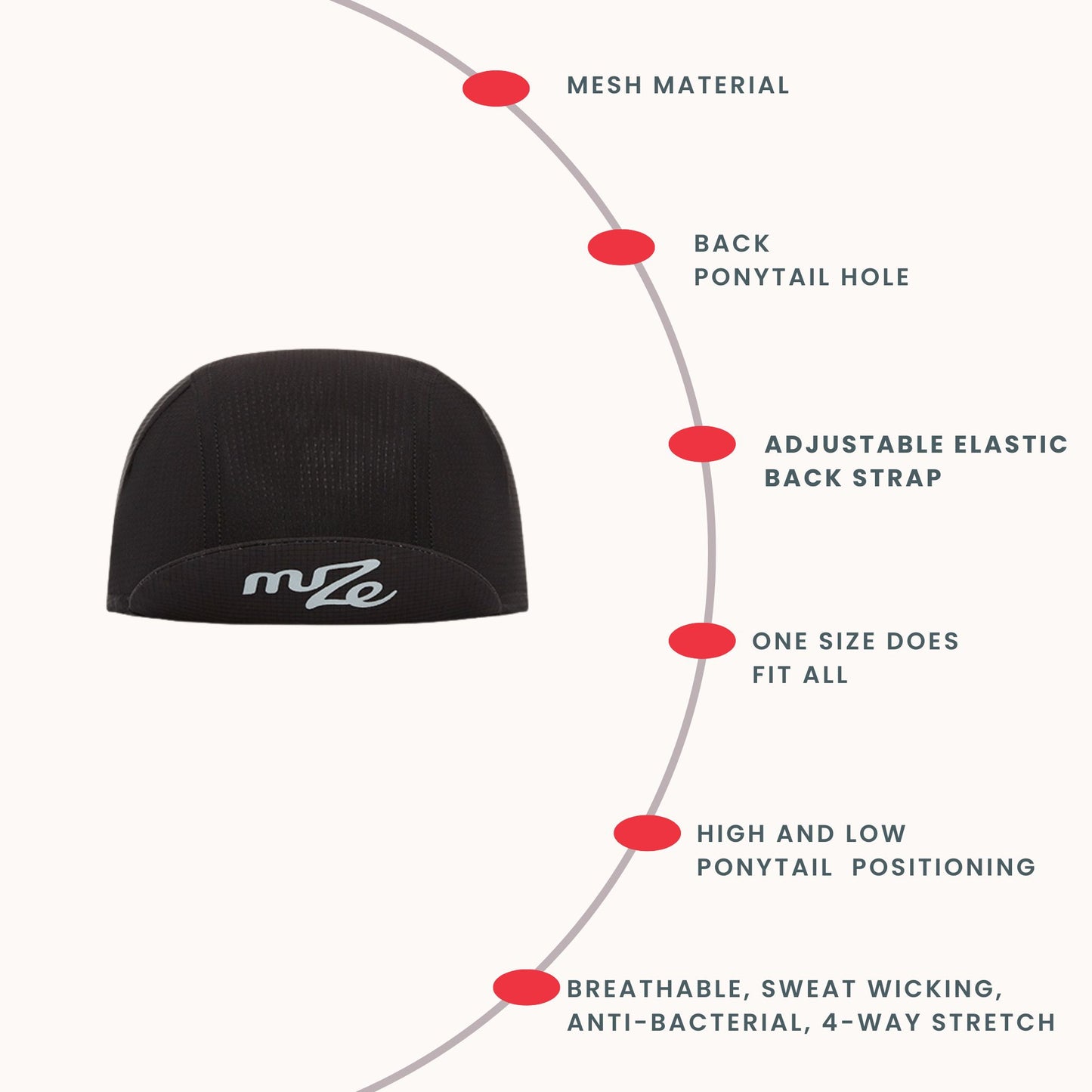 "Pin the Ponytail" Cycling Cap