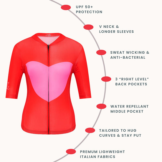 "No Ride Up" Summer Cycling Jersey