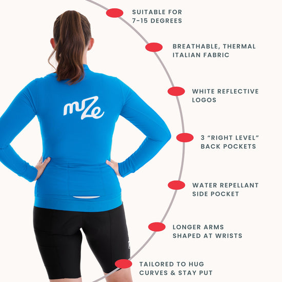 "Warm As Toast" Long Sleeve Winter Cycling Jersey