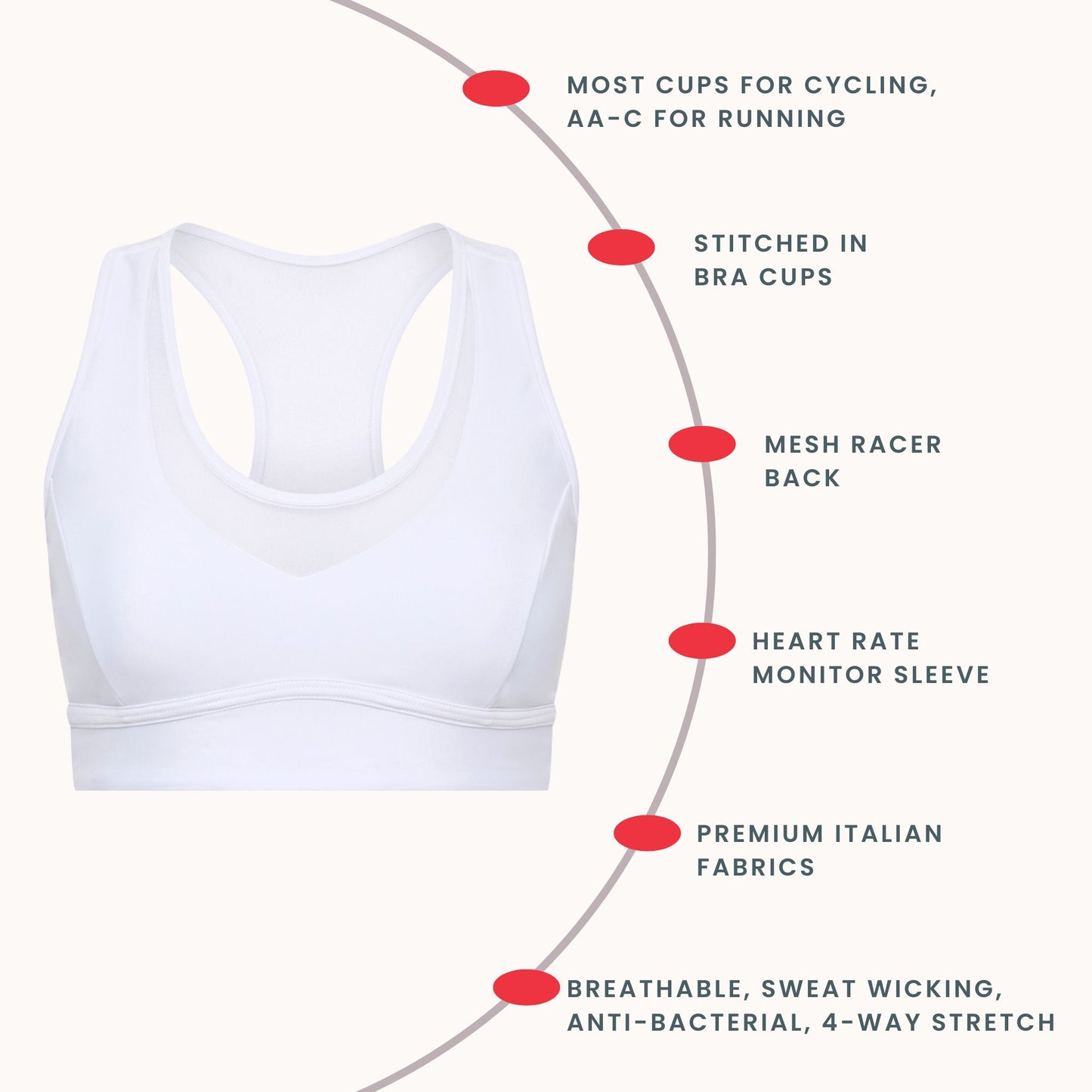 "Hold ‘em Down" Cycling Bra Crop