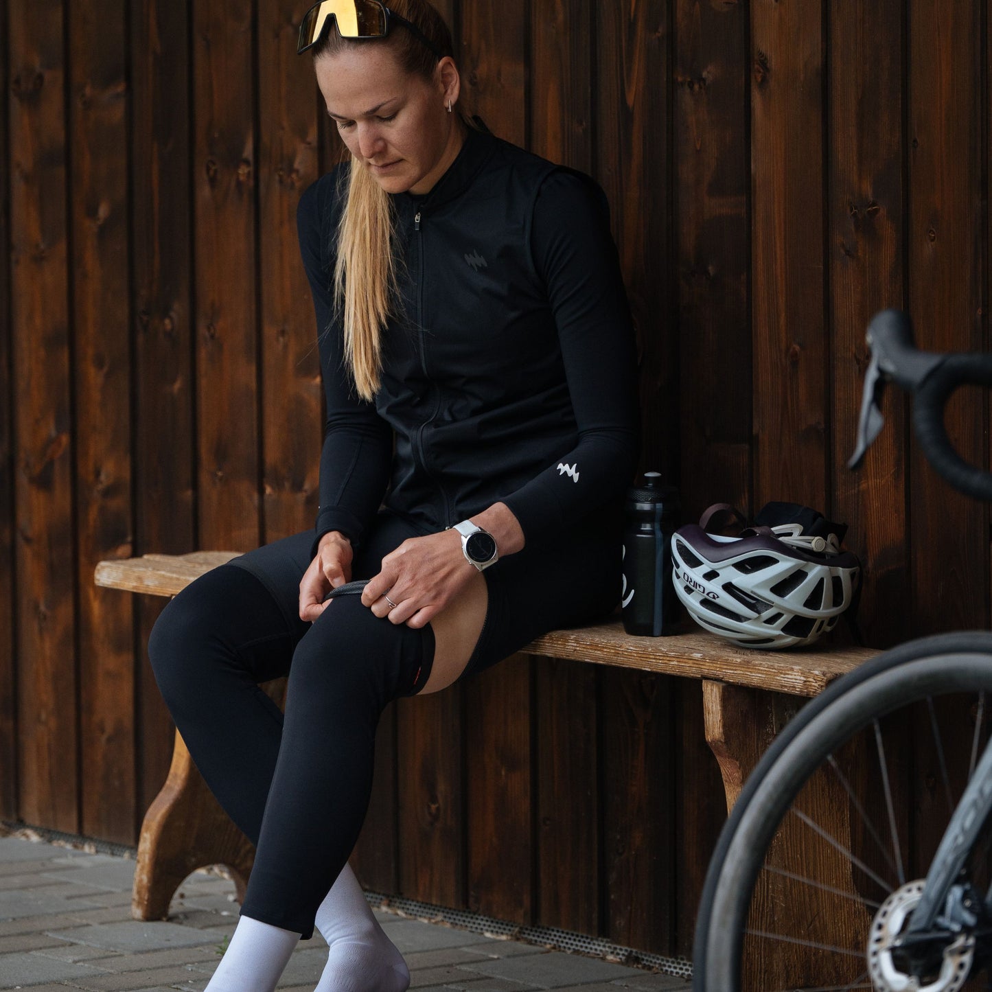 Arm + Knee Warmers + Gloves Winter Accessories Bundle